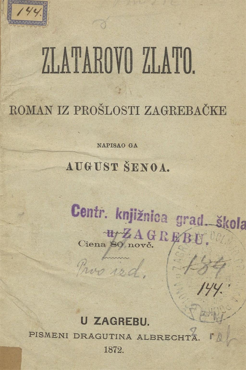 Knjižnice Grada Zagreba - Gradska Knjižnica - Zbirka Zagrabiensia - Dan ...